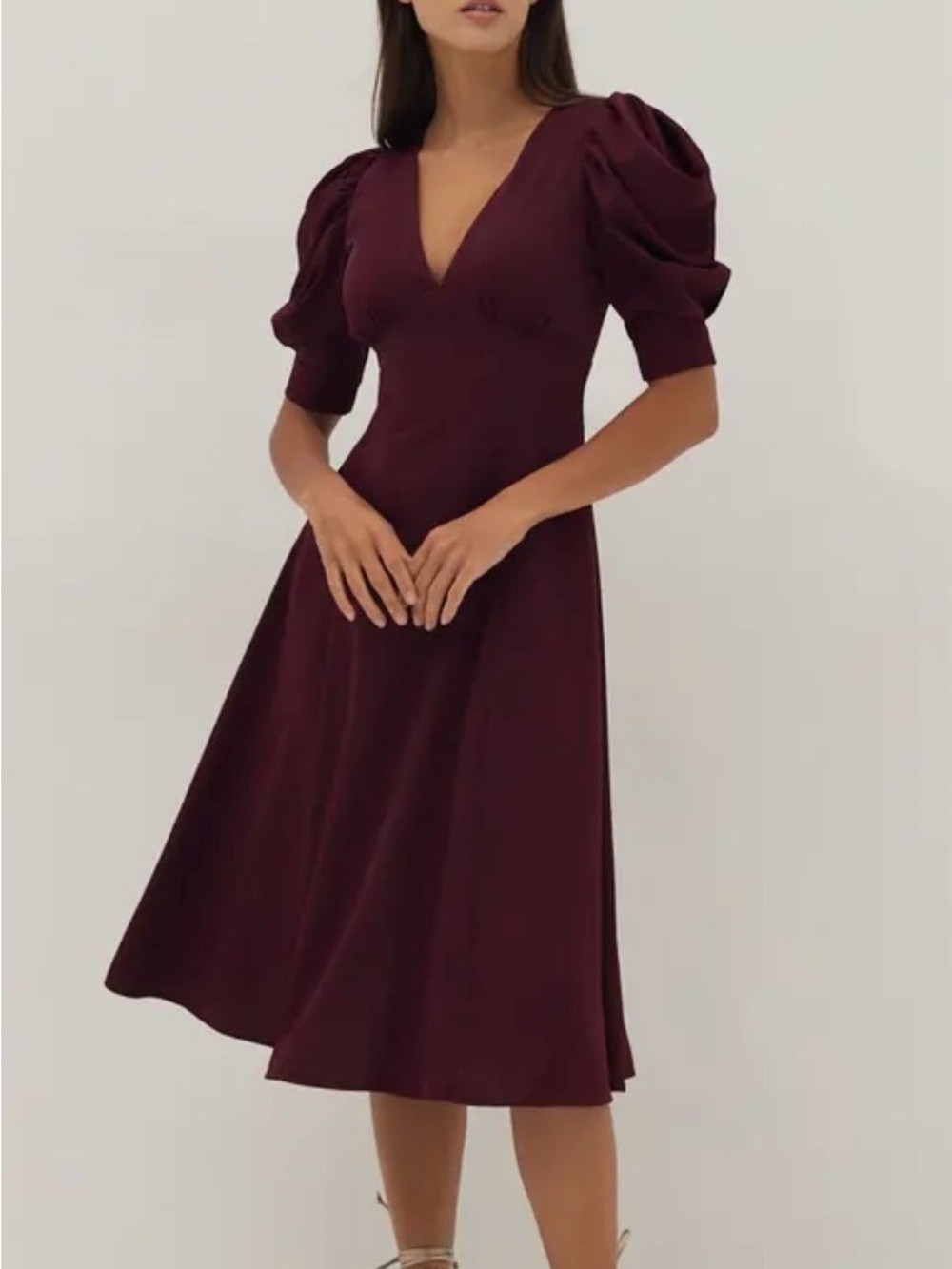 Love Bonito A-Line Dress - Burgundy